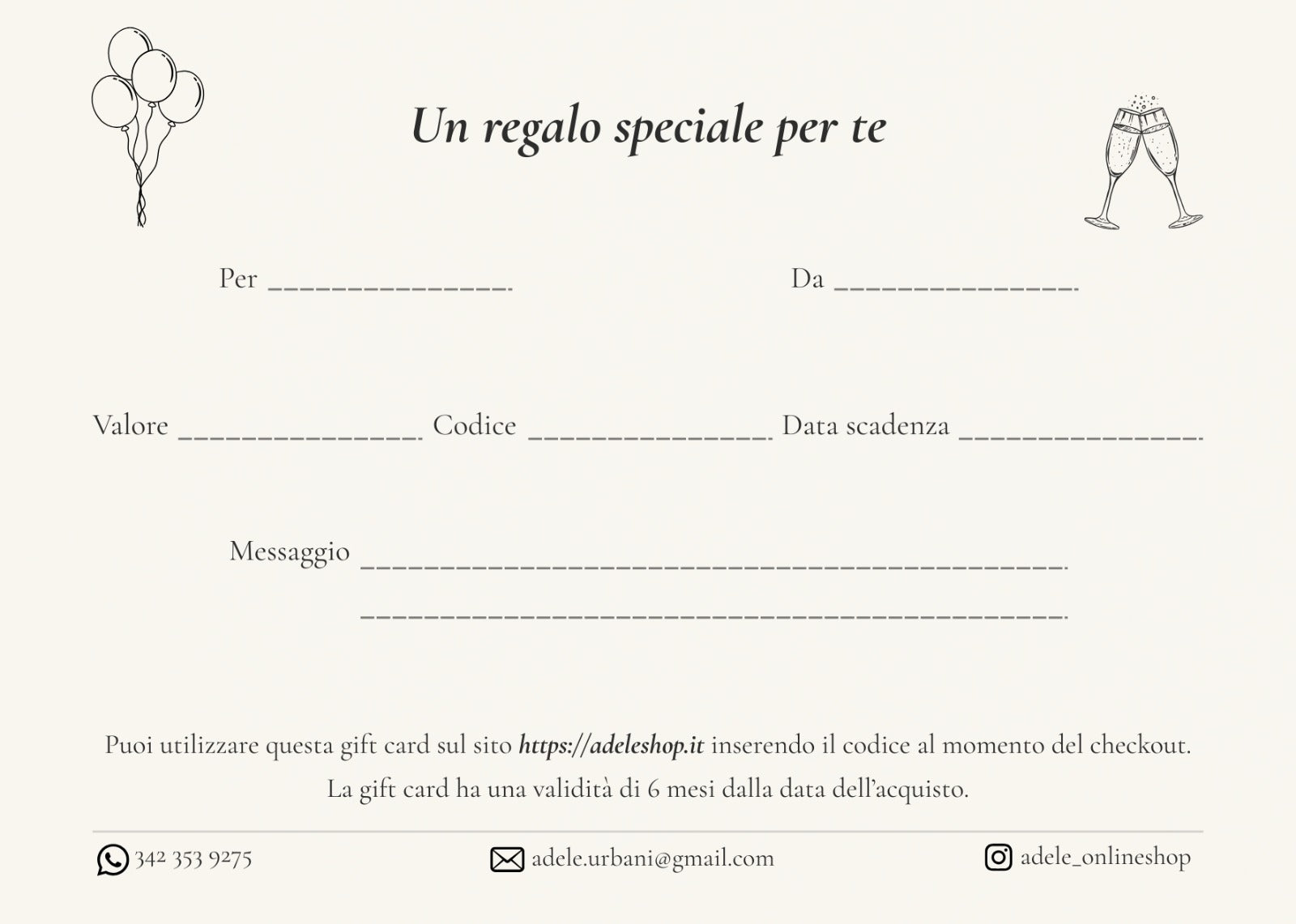 GIFT CARD COMPLEANNO